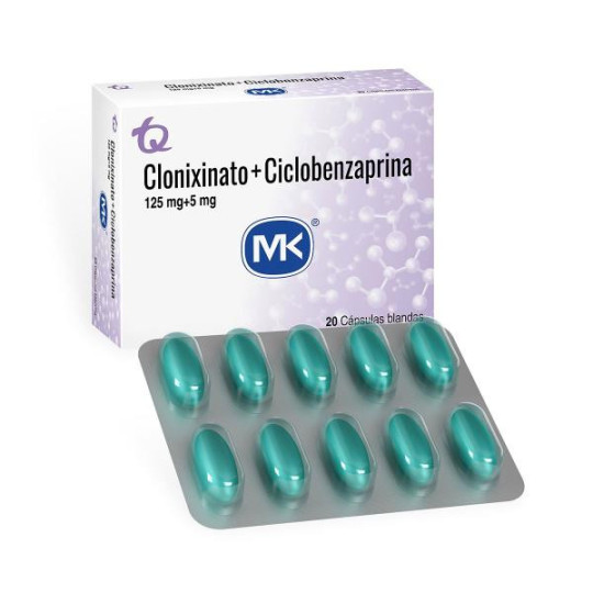 CLONIXINA/CICLOBENZAP MK 125/5 20 CAP