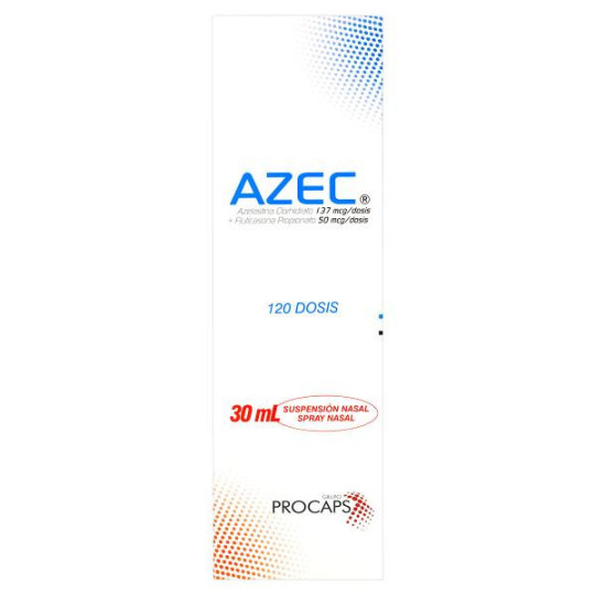 AZEC SUSPENSION 120 DOSIS CLORHIDRATO DE AZELASTINA-FLUTICAS