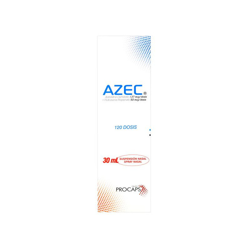 AZEC SUSPENSION 120 DOSIS CLORHIDRATO DE AZELASTINA-FLUTICAS