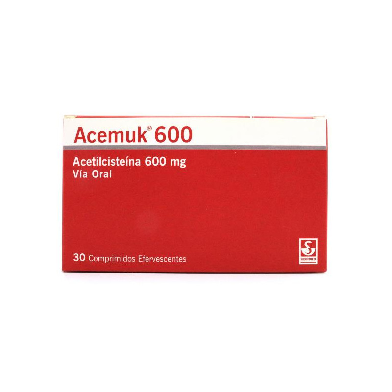 ACEMUK 600MG 30 TABLETAS EFERVECENTES
