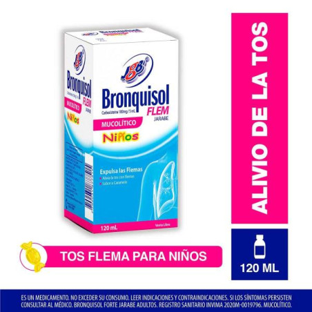 BRONQUISOL FLEM NINOS 120 ML 