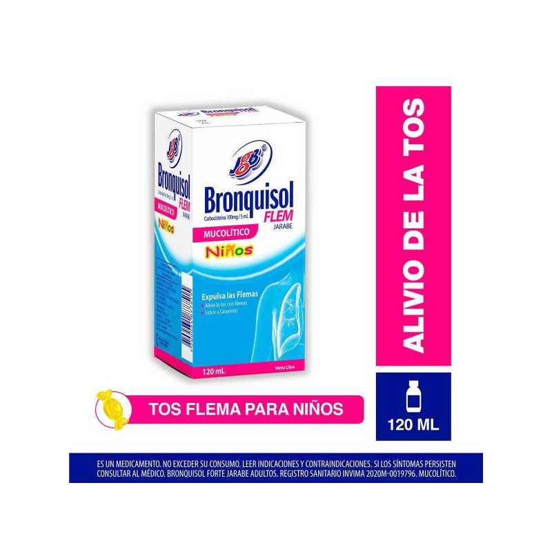 BRONQUISOL FLEM NINOS 120 ML 