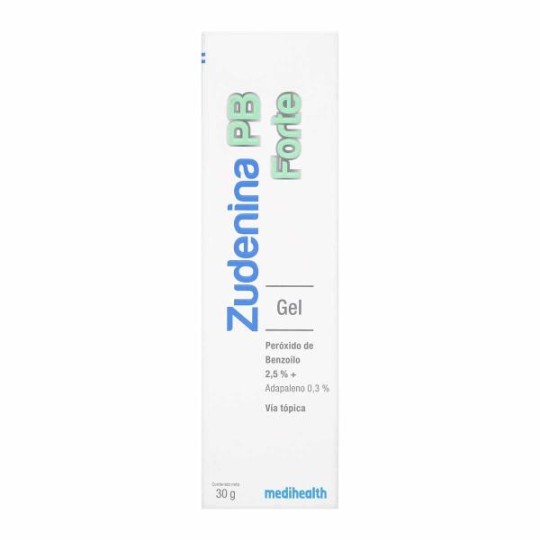 ZUDENINA PB FORTE 30 GR ADAPALENO-PEROXIDO DE BENZOILO ZUDENINA PB FORTE 30 GR ADAPALENO-PEROXIDO DE BENZOILO