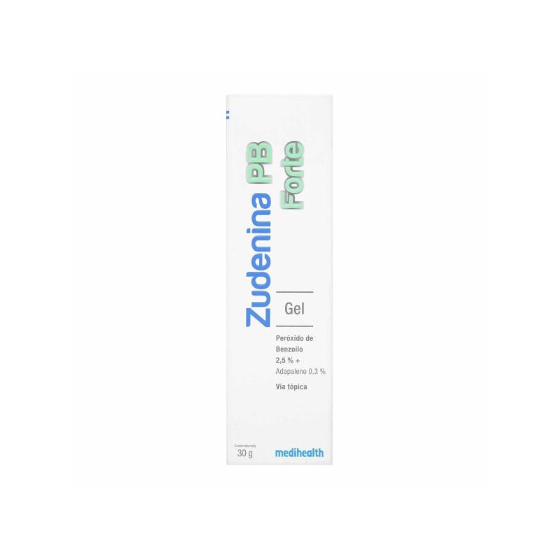 ZUDENINA PB FORTE 30 GR ADAPALENO-PEROXIDO DE BENZOILO ZUDENINA PB FORTE 30 GR ADAPALENO-PEROXIDO DE BENZOILO