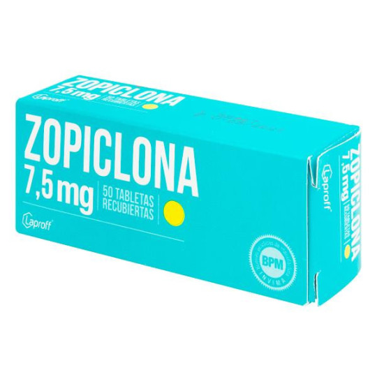 ZOPICLONA 7.5 MG 50 TABLETAS LP ZOPICLONA 7.5 MG 50 TABLETAS LP