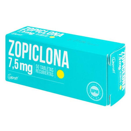 ZOPICLONA 7.5 MG 50 TABLETAS LP 
