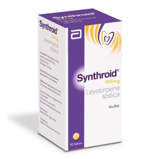 SYNTHROID 100 MCG POTE 90 TAB LEVOTIROXINA SYNTHROID 100 MCG POTE 90 TAB LEVOTIROXINA