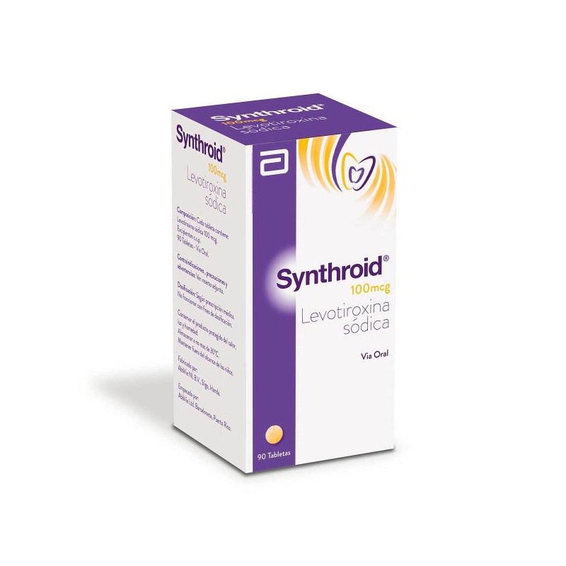 SYNTHROID 100 MCG POTE 90 TAB LEVOTIROXINA SYNTHROID 100 MCG POTE 90 TAB LEVOTIROXINA