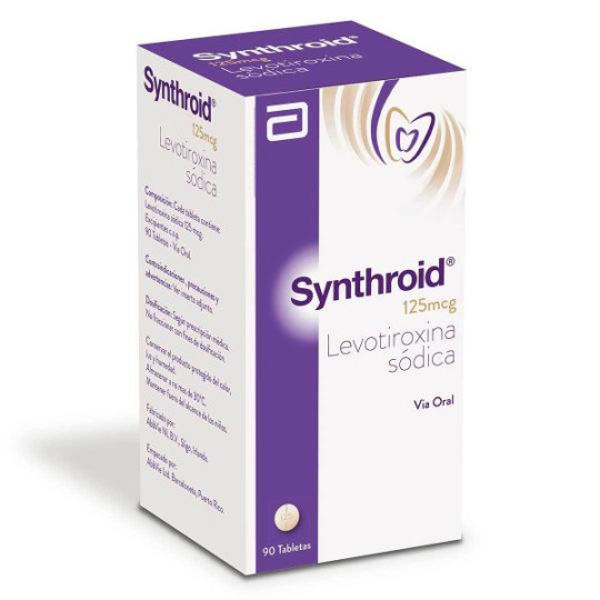SYNTHROID 125 MCG POTE 90 TAB LEVOTIROXINA SYNTHROID 125 MCG POTE 90 TAB LEVOTIROXINA