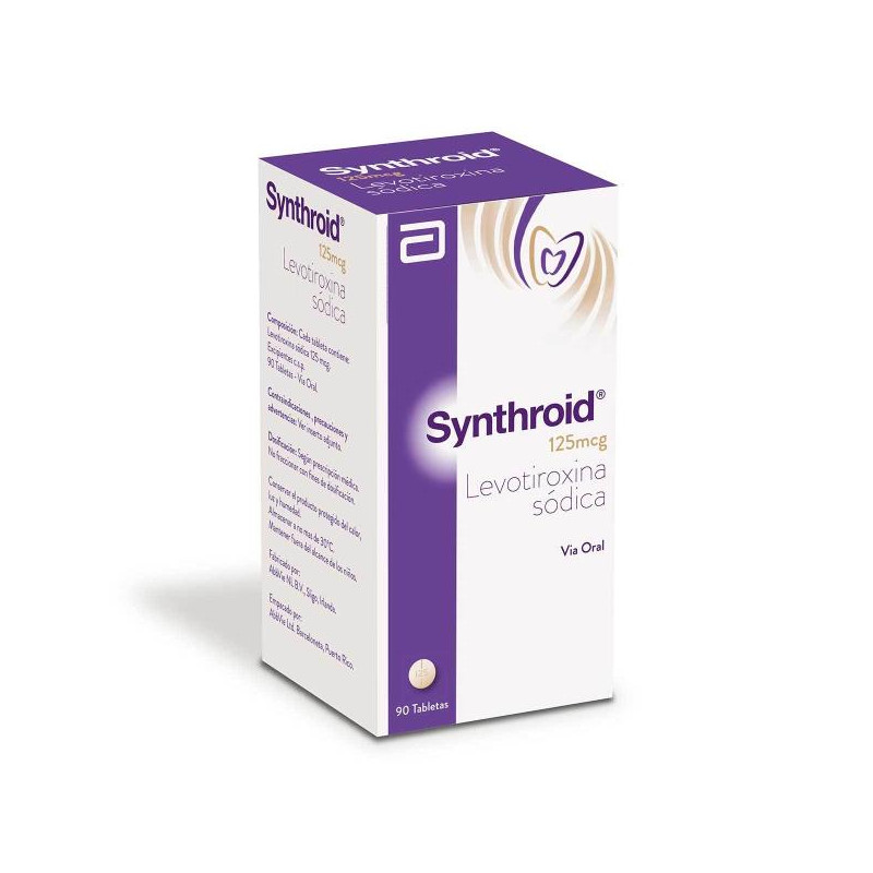 SYNTHROID 125 MCG POTE 90 TAB LEVOTIROXINA SYNTHROID 125 MCG POTE 90 TAB LEVOTIROXINA
