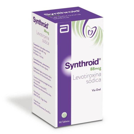 SYNTHROID 88 MCG POTE 90 TAB LEVOTIROXINA