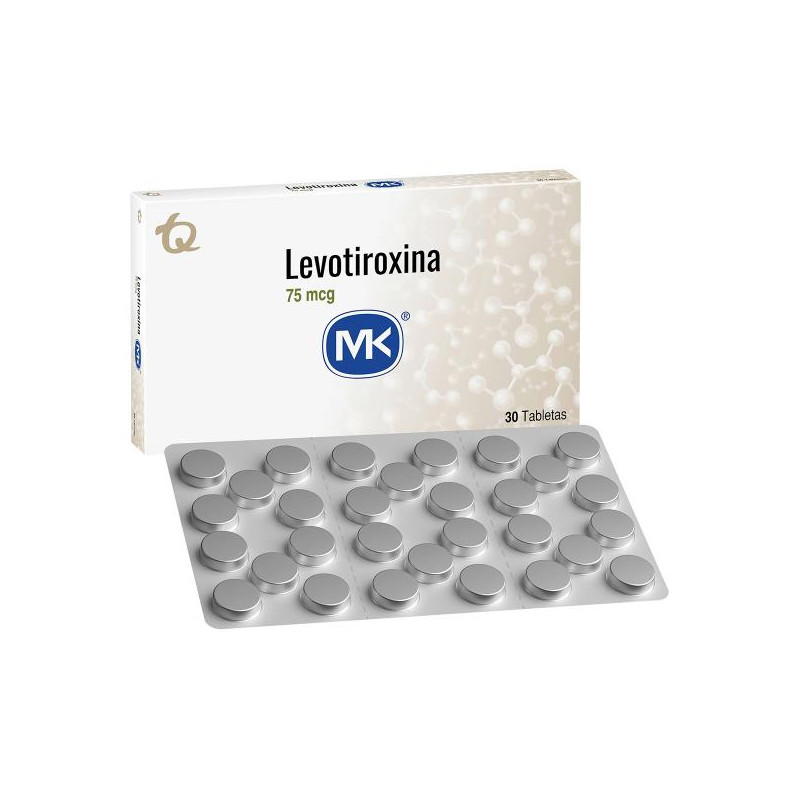 LEVOTIROXINA 75 MCG X 30 TBS MK LEVOTIROXINA 75 MCG X 30 TBS MK
