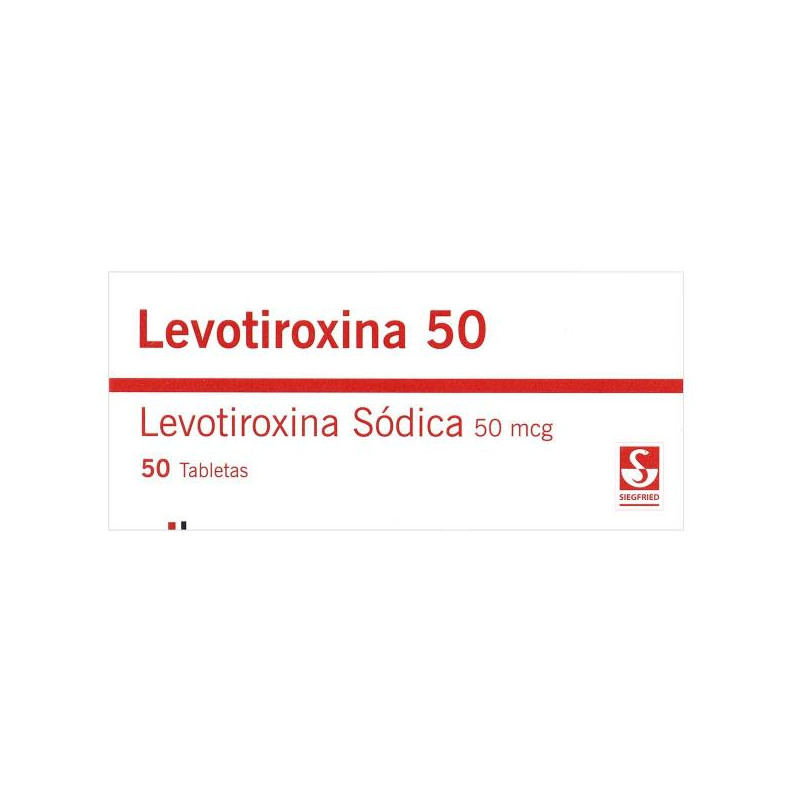 LEVOTIROXINA 50 MCG 50 TBS LEVOTIROXINA SODICA SIEGFRIED LEVOTIROXINA 50 MCG 50 TBS LEVOTIROXINA SODICA SIEGFRIED