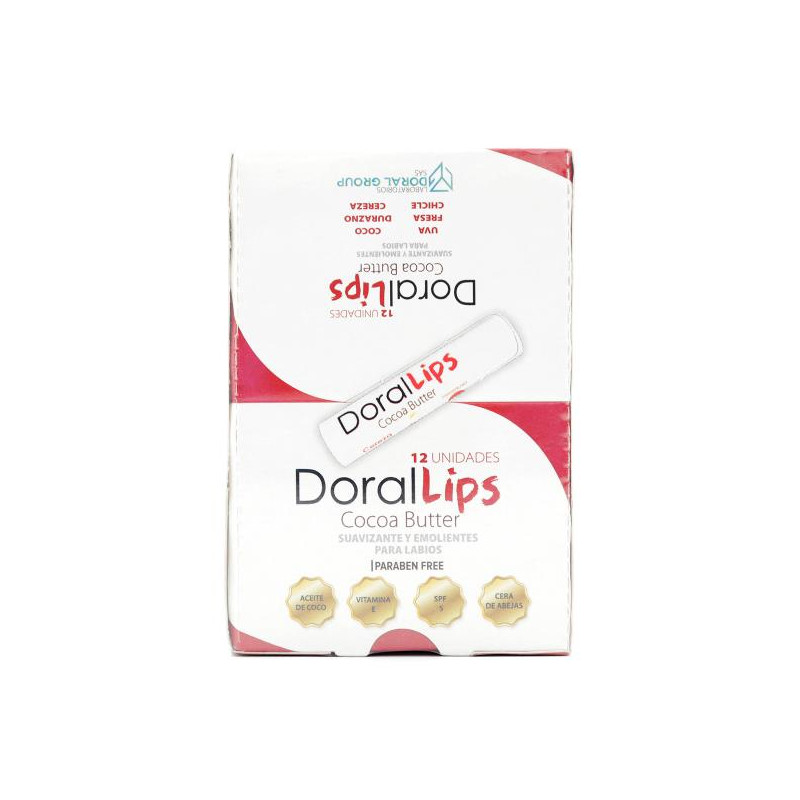 DORAL LIPS MANTECA DE CACAO 5 GR 12 UDS DORAL LIPS MANTECA DE CACAO 5 GR 12 UDS